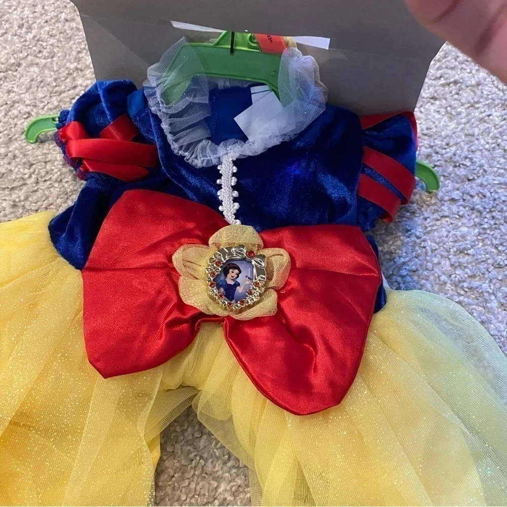 Disney Baby Snow White Costume NEW 2T Large Red Bow Halloween Parks Land World - Picture 4 of 5